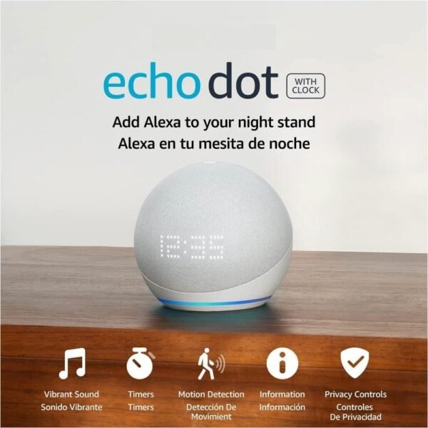 Amazon Echo Dot con reloj 5ta G - Image 2